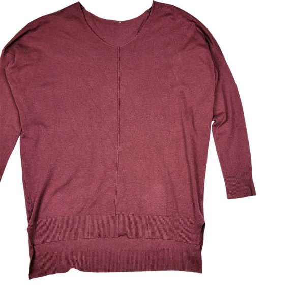 (Up To 50% Off SALE) Long Mauve Tunic Half Sleeve V Neck Top - Picture 3 of 4